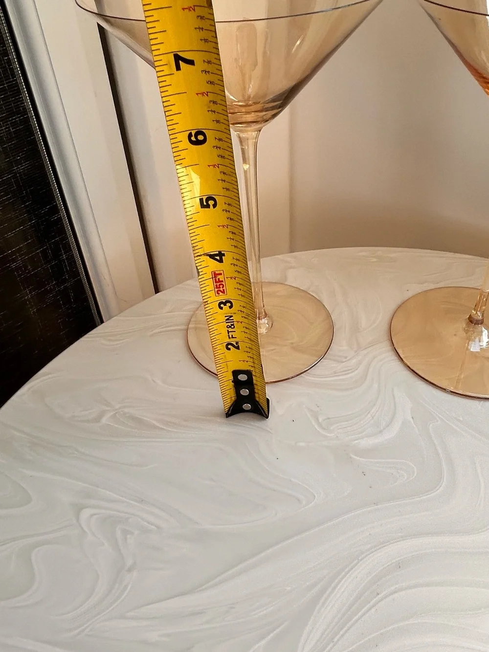 Vintage LCM Amber Martini Glasses - Set of 2